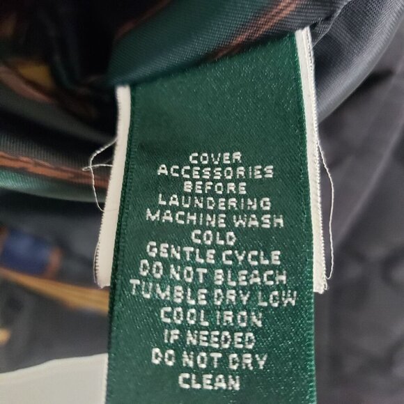 Lauren Ralph Lauren Quilted Field Jacket Equestrian Western Black Womens Size 1X - Picture 11 of 16